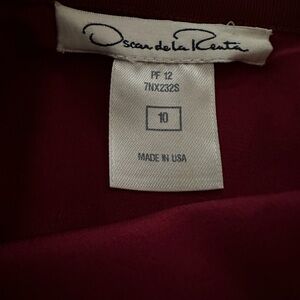 Oscar de la Renta Burgundy Skirt